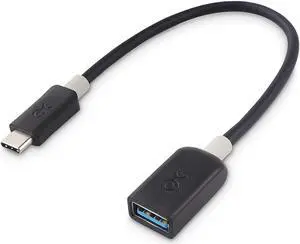 5Gbps USB C to USB 3.0 Adapter - 6 Inches USBC Male to USBA Female OTG Adapter Black