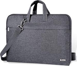 Laptop Bag 17 17.3 Inch Water-resistant Laptop Sleeve Case with Shoulder Straps & Handle Computer Case Cover Slim Briefcase Compatible with 17-18 Hp    Grey