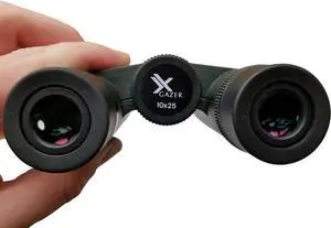 Professional 8x25 Magnifying Point View Compact Binoculars for Bird Watching, Hunting & Fishing Outdoor Waterproof Small Binocular with Soft Case, Neck Harness Strap, Cleaning Cloth