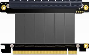 ADT-LINK PCI-E X16 to 16X 3.0 Male to Female Riser Extension Cable Graphics Card Computer Chassis PCI Express Extender Ribbon 128G/Bps (R33SL 5CM)
