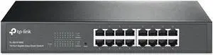 Xiaogan 16 Port Gigabit Switch | Easy Smart Managed | Plug & Play | Lifetime Protection | Desktop/Rackmount | Sturdy Metal w/ Shielded Ports | Support QoS, Vlan, IGMP & Link Aggregation (TL-SG1016DE)