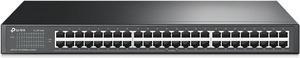 TP-Link 48 Port 10/100Mbps Fast Ethernet Switch , Plug and Play , Rackmount , Sturdy Metal w/ Shielded Ports , Fanless , Unmanaged (TL-SF1048)