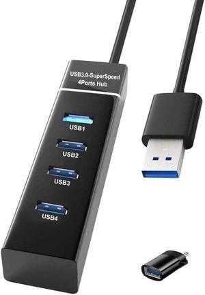 PS4/PS5 USB Hub, ApexOne 4-Port USB 3.0 Hub High Speed 5Gbps USB Splitter Adapter for PS4/PS5, Xbox One/360, Mouse, Keyboard, Laptop, Notebook PC, Moblie HDD, MacBook, Mac Pro/Mini, iMac, Surface Pro