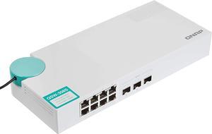 QNAP QSW-308S 10GbE Switch, with 3-Port 10G SFP+ and 8-Port Gigabit Unmanaged Switch