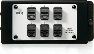 Legrand - OnQ 6 Port Module, Wifi Module with RJ45 Jacks for Simple Line Reconfiguration, Network Interface Module Supports Punchdown Termination of up to 6 CAT 5e Cable Runs, AC1000 Legrand - OnQ 6 Port Module, Wifi Module with RJ45 Jacks for Simple Line Reconfiguration, Network Interface Module Supports Punchdown Termination of up to 6 CAT 5e Cable Runs, AC1000