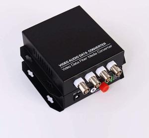 GESD 4 Video Data Fiber Optic Media Converter Analog Video Over Singlemode Fiber Optic Interface BNC FC Signal up 20Km (1Pair Transmitter and Receiver) for CCTV Cameras Surveillance System