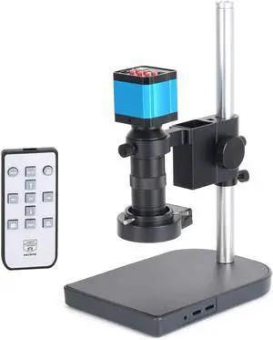 14MP HDMI USB Industry Microscope Kit Camera Set Remote Control 100X C-Mount Lens Video Recorder 40 LED Ring Light 14MP HDMI USB Industry Microscope Kit Camera Set Remote Control 100X C-Mount Lens Video Recorder 40 LED Ring Light