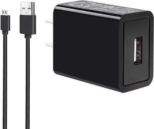 10W Power Adapter Fast Charger 6.5Ft Cable for Charging Paperwhite 7 8 9 10 11 Oasis Voyage E-Reader DX Keyboard Touch(2nd-11th Gen) Fire HD HDX Tablet Also Compatible with  Tablets