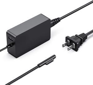 Surface Laptop Charger 65W 44W 36W 24W Surface Pro Charger Compatible with Microsoft Surface Pro 3/4/5/6/7/8/9/X Surface Laptop 1/2/3/4 Surface Go 1/2/3 Surface Book 1/2/3 Power Supply Adapter