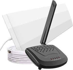 Cell Phone Signal Booster Kit, Suitable for All U.S. Carriers -Compatible with Verizon, AT&T, T-Mobile, Sprint & More, Cell Phone Booster for Home Up to 2,000 sq. ft. Signal Booster