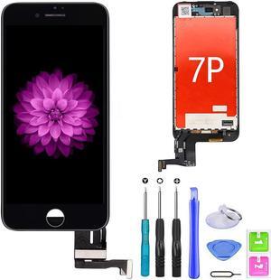 Compatible with iPhone 7 Plus Screen Replacement Black5.5, LCD Display & Touch Screen Digitizer Frame Assembly Set with 3D Touch Free Repair Tools
