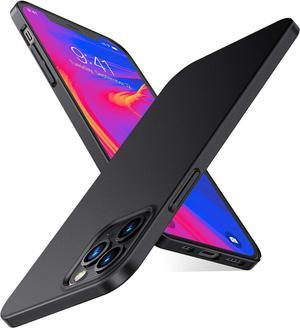 Slim Fit for iPhone 12 Pro Max Case Ultra-Thin Sturdy Protective Cover with Non-Slip Grip & No Fingerprint Hard Plastic Super Slim Phone Case for iPhone 12 Pro Max Phone Case 6.7", Space Black