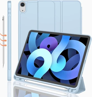 iMieet iPad Air 11 Inch Case M4/M3/M2(2026/2025/2024), iPad Air 5th/4th Generation Case 2022/2020 10.9 Inch with Pencil Holder,Trifold Stand Smart Case with Soft TPU Back(Sky Blue) iMieet iPad Air 11 Inch Case M4/M3/M2(2026/2025/2024), iPad Air 5th/4th Generation Case 2022/2020 10.9 Inch with Pencil Holder,Trifold Stand Smart Case with Soft TPU Back(Sky Blue)