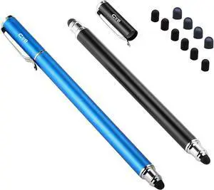 (2 Pcs)[0.18-inch Fine Tip ] Stylus Touch Screen Pens 5.5 L Perfect for Drawing Writing Gaming Compatiable with  iPad iPhone  Tablets and All Other Touch Screens