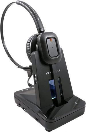 Wireless Headset Compatible with Polycom VVX 101, VVX 201, VVX 301, VVX 311, VVX 401, VVX 411, VVX 501, VVX 601 Phone with Remote Answering Cord(Explorer)