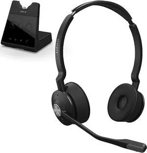 Jabra Engage 65 Wireless Headset, Stereo  Telephone Headset with Industry-Leading Wireless Performance, Advanced Noise-Cancelling Microphone, All Day Battery Life