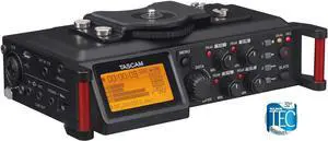 TASCAM 4-Channel Portable Audio Recorder for Videographers, 4 Combo XLR/TRS Inputs, 2 Internal Mics, Limiter, HP Filter (DR-70D) TASCAM 4-Channel Portable Audio Recorder for Videographers, 4 Combo XLR/TRS Inputs, 2 Internal Mics, Limiter, HP Filter (DR-70D)