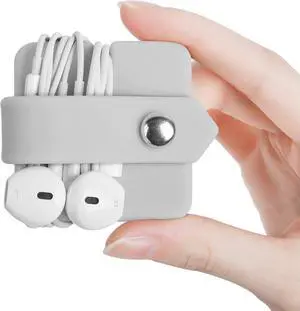 Silicone Earphone Organizer Earphone Wrap Winder Headphone Cord Organizer Wrap Winder Manager/Cable Winder(Gray, 1 Piece) Silicone Earphone Organizer Earphone Wrap Winder Headphone Cord Organizer Wrap Winder Manager/Cable Winder(Gray, 1 Piece)
