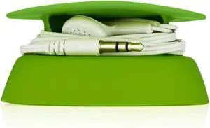 Budley - Tangle-Free Earphone/Earbud Case, Compact Storage System, Silicone (Lime, Set of 1) Budley - Tangle-Free Earphone/Earbud Case, Compact Storage System, Silicone (Lime, Set of 1)