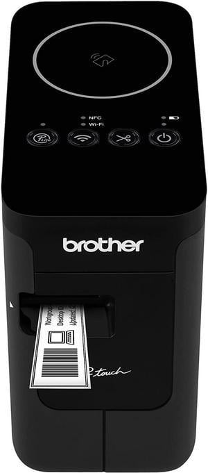Brother P-touch, PTP750W, Wireless Label Maker, NFC Connectivity, USB Interface, Mobile Device Printing, Black