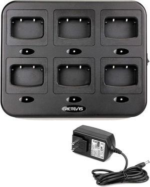 Retevis H-777 Six-Way Charger Multi Unit Walkie Talkie Charger Compatible with H-777 Baofeng BF-888S Arcshell AR-5 (Not for H-777S) Two Way Radio and Battery (1 Pack)