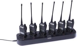 BTECH CH-8-6 6-Way Gang Charger for UV-82HP, GMRS-V2, MURS-V1, UV-82C, Baofeng UV-82 (BL-8 Battery), Bulk Bank Multi Charger for BaoFeng, BTECH