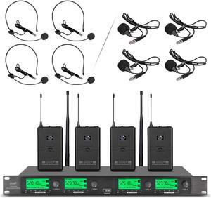 Audio PRO ER-202 UHF Dual Channel Wireless in Ear Monitor System with Monitoring Type for Stage, Receiver for Studio, Guitar, Band Performance (2 Bodypacks with Transmitter)