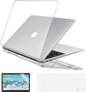 EooCoo Compatible with MacBook Air 13 inch Case 2022 2021 2020 2019 2018 M1 A2337 A2179 A1932 with Retina Display Touch IDCase  TPU Keyboard Skin Cover  Screen Protector  Crystal Clear