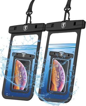 Njjex Waterproof Phone Pouch [2 Pack] Waterproof Phone Case Cellphone Dry Bag For Samsung Galaxy Note 20 Ultra S25 Ultra S24 S23 S22 S21+ S20 S10 A14 A15 A35 A16 5G iPhone 16 Pro Max 15 14 13 12 11 Xr