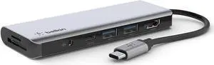 USB C Hub 7-in-1 MultiPort Docking Station - USB C Docking Station for MacBook & Windows - 85W USB-C Power Delivery 3.0 4K HDMI 1.4 2x USB-A 3.0 SD 3.0 Micro SD 3.0 & 3.5mm Audio Jack