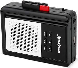 Xiaogan Portable Cassette Players, Walkman Cassette Player Convert to MP3 WAV by USB Flash, Built-in Mic and Speaker Belt Clip Earbud Included 2 AA Battery