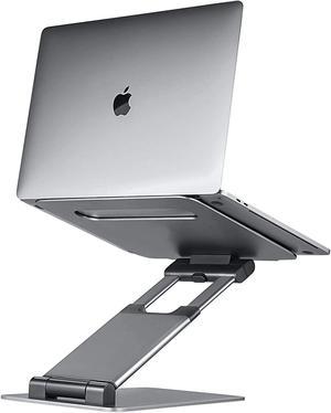 Ergonomic Laptop Stand For Desk Adjustable Height Up To 20 Laptop Riser Computer Stand For Laptop Portable Laptop Stands Fits All MacBook Laptops 10 15 17 Inches Pulpit Laptop Holder Desk Stand