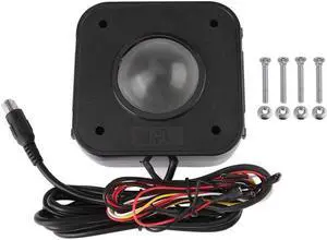 Arcade Trackball Mouse,4.5cm Lighted Illuminated Round LED Trackball Mouse PS/2 PCB Connector for Arcade