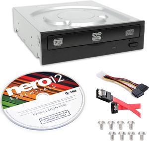 Lite-On Super AllWrite IHAS124-04-KIT 24X DVD+/-RW Dual Layer Burner + Nero 12 Essentials Burning Software + Install Kit