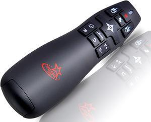 Wireless Powerpoint Presentation Remote Clicker and Keynote Presenter with Wireless Mouse (PR-820) from Red Star Tec