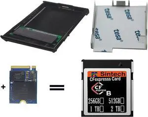 CFexpress Type-B to NVME M.2 SSD Card,Compatible with Nikon PANASONIC Canon EOS Camera(Only Support 2230 nVME SSD) (Grey) CFexpress Type-B to NVME M.2 SSD Card,Compatible with Nikon PANASONIC Canon EOS Camera(Only Support 2230 nVME SSD) (Grey)