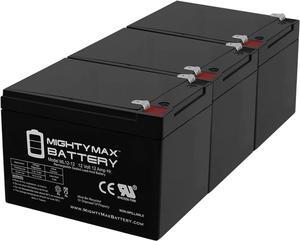 12V 12Ah Compatible Battery for APC Smart UPS 620NET, 650-3 Pack