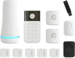 SimpliSafe 12 Piece Wireless Home Security System w/HD Camera - Optional 24/7 Professional Monitoring - No Contract - Compatible with Alexa and Google Assistant
