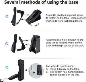 Save 15% on Alacrity Bluetooth Wireless Barcode Scanner with Charging Base + QR Omnidirectional Desktop Automatic USB Bar Code Reader Scanner