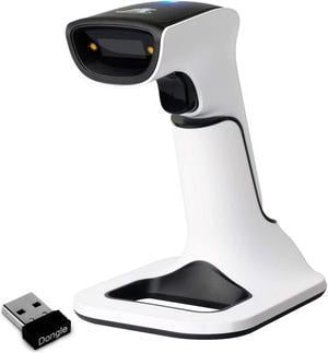 ScanAvenger Wireless Portable 1D&2D with Stand Bluetooth Barcode Scanner: Hand Scanners 3-in-1 Vibration, Cordless, Rechargeable Scan Gun for Inventory - USB Bar Code/QR Reader (with Next Gen Stand)