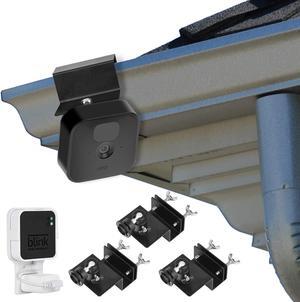 3Pack Gutter Mount for Blink Outdoor (3rd Gen) XT3, with Outlet Wall Mount for Blink Sync Module 2, Perfect Vision for Your Blink Surveillance Camera - Black