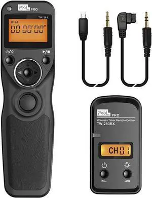 Pixel Wireless Shutter Release Cable TW-283 S1/S2 Timer Remote Control Compatible for  Alpha A100 A350 A450 A550 A560 A9 A99 A77 A7RII A7