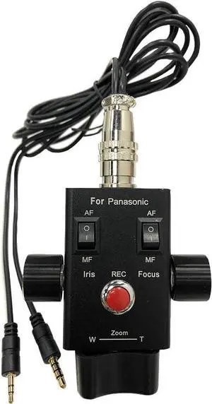 Camcorder Zoom Controller Remote Control Zoom, Focus, and Iris Control for Panasonic HC-X1 AG-UX90 HC-PV100 AG-AC30 AG-UX180 HC-X1000 AG-AC90 AU-EVA1 DVX200 Video Camera Camcorder