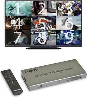 Expert Connect 9-Channel HDMI Multi-Viewer/Screen Divider/Switch | 1080p / 4K@30Hz | 11 Viewing Modes