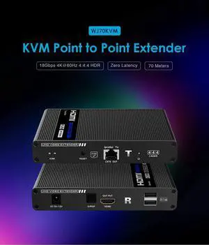 Ennovor 4K@60Hz Cascadable HDMI Extender (KVM)