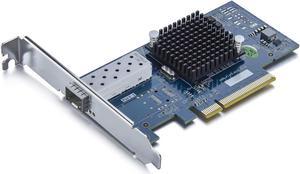 10Gb PCI-E NIC Network Card, Single SFP+ Port, with Intel 82599EN Controller, PCI Express Ethernet LAN Adapter Support Windows Server/Linux/VMware, Compare to Intel X520-DA1(Intel E10G42BTDA)