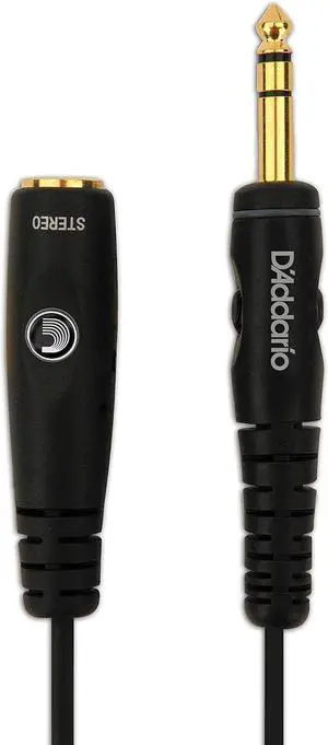 DAddario Accessories Headphone Extension Cable - 1/4 Inch Female to 1/4 Inch Male - 10 Feet/3.05 Meters - Straight - 1 Pack