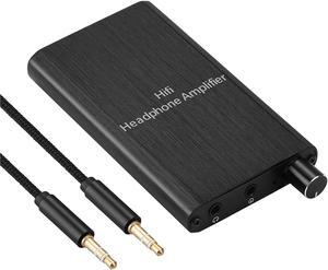 Headphone Amplifier, Portable HiFi Headphone Amp 3.5mm Stereo Audio Gain Switch Support Impedance 16-300 Headset for MP3/MP4 /Phones/Digital Players/Computers/Xbox one,PS4,PS5 Controller