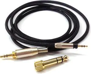 Replacement Upgrade Cable for Audio Technica ATH-M50x ATH-M40x ATH-M70x Headphones 1.5meters/4.9ft