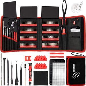 Screwdriver Sets 142-Piece Electronics Precision Screwdriver with 120 Bits Magnetic Repair Tool Kit for iPhone, MacBook, Computer, Laptop, PC, Tablet, PS4, Xbox, Nintendo, Game Console